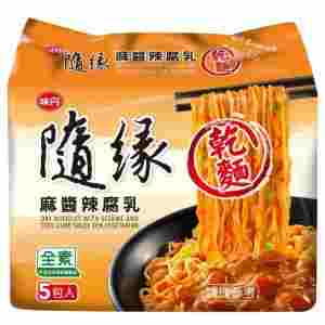 Image S/Tofu Curd Noodle 味丹 - 随缘麻酱辣腐乳干面 (5 packet) 430grams
